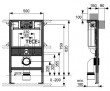 Застенный модуль (h = 820 мм) для установки подвесного унитаза (ex. 9 300 024) - Профессиональное сантехническое и инженерное оборудования для систем отопления, водоснабжения, холодоснабжения, газоснабжения. Умные технологии, Екатеринбург