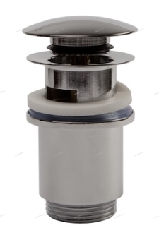Донный клапан (выпуск) для раковины (умывальника) 1-1/4", 80 мм. с переливом, Хромированный - Профессиональное сантехническое и инженерное оборудования для систем отопления, водоснабжения, холодоснабжения, газоснабжения. Умные технологии, Екатеринбург