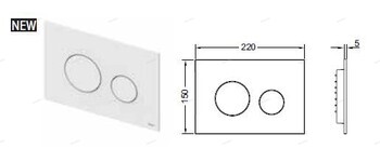 Пластиковая панель смыва унитаза TECEloop 2.0 для системы двойного смыва цвет Чёрный Глянцевый - Профессиональное сантехническое и инженерное оборудования для систем отопления, водоснабжения, холодоснабжения, газоснабжения. Умные технологии, Екатеринбург