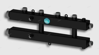 Север-КМ2+1 Гидравлический коллектор универсальный (сталь 09Г2С) - Профессиональное сантехническое и инженерное оборудования для систем отопления, водоснабжения, холодоснабжения, газоснабжения. Умные технологии, Екатеринбург