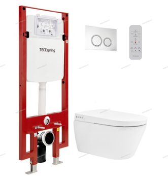 Комплект для монтажа застенного модуля TECEspring с подвесным унитазом-биде и панелью смыва - Профессиональное сантехническое и инженерное оборудования для систем отопления, водоснабжения, холодоснабжения, газоснабжения. Умные технологии, Екатеринбург