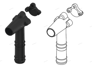 Звукоизоляционный элемент TECE для тройника углового с настенным креплением 1/2, удлиненный - Профессиональное сантехническое и инженерное оборудования для систем отопления, водоснабжения, холодоснабжения, газоснабжения. Умные технологии, Екатеринбург