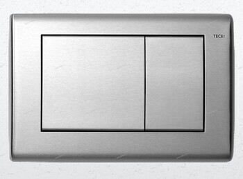 TECEplanus, панель смыва с двумя клавишами. Нержавеющая сталь, Сатин. - Профессиональное сантехническое и инженерное оборудования для систем отопления, водоснабжения, холодоснабжения, газоснабжения. Умные технологии, Екатеринбург