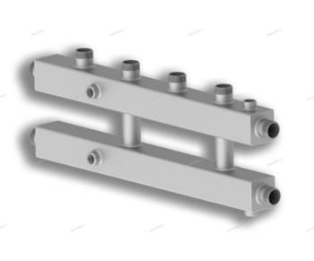 Гидравлический разделитель, совмещенный с коллектором СЕВЕР M2+1 AISI - Профессиональное сантехническое и инженерное оборудования для систем отопления, водоснабжения, холодоснабжения, газоснабжения. Умные технологии, Екатеринбург