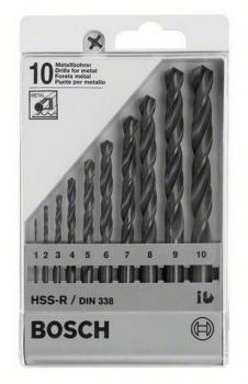 Набор из 10 свёрл по металлу - BOSCH HSS-R, DIN 338 - Профессиональное сантехническое и инженерное оборудования для систем отопления, водоснабжения, холодоснабжения, газоснабжения. Умные технологии, Екатеринбург