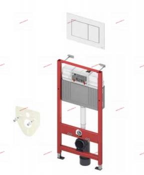 КОМПЛЕКТ ДЛЯ УСТАНОВКИ ПОДВЕСНОГО УНИТАЗА - БЕЛАЯ МАТОВАЯ ПАНЕЛЬ СМЫВА - Профессиональное сантехническое и инженерное оборудования для систем отопления, водоснабжения, холодоснабжения, газоснабжения. Умные технологии, Екатеринбург