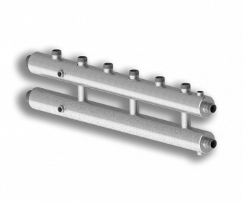 Гидравлический коллектор универсальный Север-R-КМ4 (сталь 09Г2С) - Профессиональное сантехническое и инженерное оборудования для систем отопления, водоснабжения, холодоснабжения, газоснабжения. Умные технологии, Екатеринбург