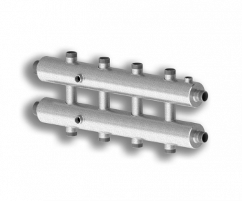Гидравлический коллектор универсальный Север-R-КМ5 (сталь 09Г2С) - Профессиональное сантехническое и инженерное оборудования для систем отопления, водоснабжения, холодоснабжения, газоснабжения. Умные технологии, Екатеринбург