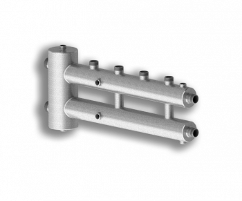 Гидравлический разделитель, совмещенный с коллектором Север-R-M2+1 (сталь 09Г2С) - Профессиональное сантехническое и инженерное оборудования для систем отопления, водоснабжения, холодоснабжения, газоснабжения. Умные технологии, Екатеринбург