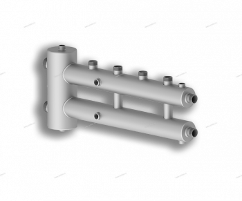 Гидравлический разделитель, совмещенный с коллектором Север-R-M2+1 AISI - Профессиональное сантехническое и инженерное оборудования для систем отопления, водоснабжения, холодоснабжения, газоснабжения. Умные технологии, Екатеринбург