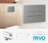  RIVO Touch Lux Сатиновая сталь (PVD покрытием) - Профессиональное сантехническое и инженерное оборудования для систем отопления, водоснабжения, холодоснабжения, газоснабжения. Умные технологии, Екатеринбург