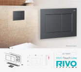 RIVO Touch Line Хром матовый - Профессиональное сантехническое и инженерное оборудования для систем отопления, водоснабжения, холодоснабжения, газоснабжения. Умные технологии, Екатеринбург