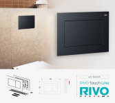 RIVO Touch Line Чёрный матовый - Профессиональное сантехническое и инженерное оборудования для систем отопления, водоснабжения, холодоснабжения, газоснабжения. Умные технологии, Екатеринбург