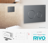 RIVO Touch Neo Хром матовый - Профессиональное сантехническое и инженерное оборудования для систем отопления, водоснабжения, холодоснабжения, газоснабжения. Умные технологии, Екатеринбург