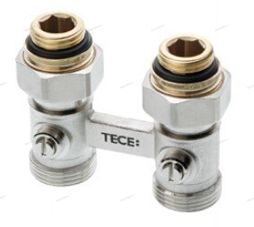 Запорно-присоединительный узел для нижнего подключения радиаторов, ПРОХОДНОЙ - Профессиональное сантехническое и инженерное оборудования для систем отопления, водоснабжения, холодоснабжения, газоснабжения. Умные технологии, Екатеринбург