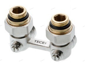 Запорно-присоединительный узел для нижнего подключения радиаторов, УГЛОВОЙ - Профессиональное сантехническое и инженерное оборудования для систем отопления, водоснабжения, холодоснабжения, газоснабжения. Умные технологии, Екатеринбург